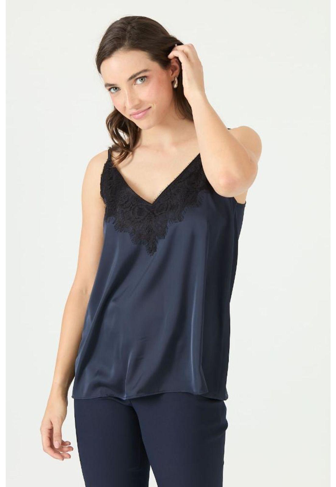 Top azul marino PRIVILEGE 2347-3