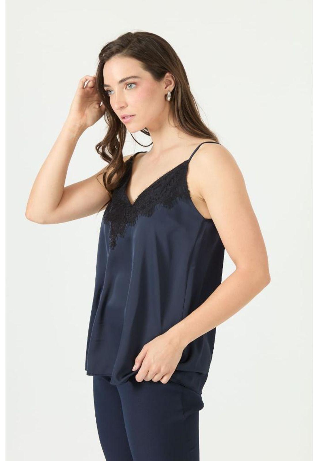 Top azul marino PRIVILEGE 2347-4