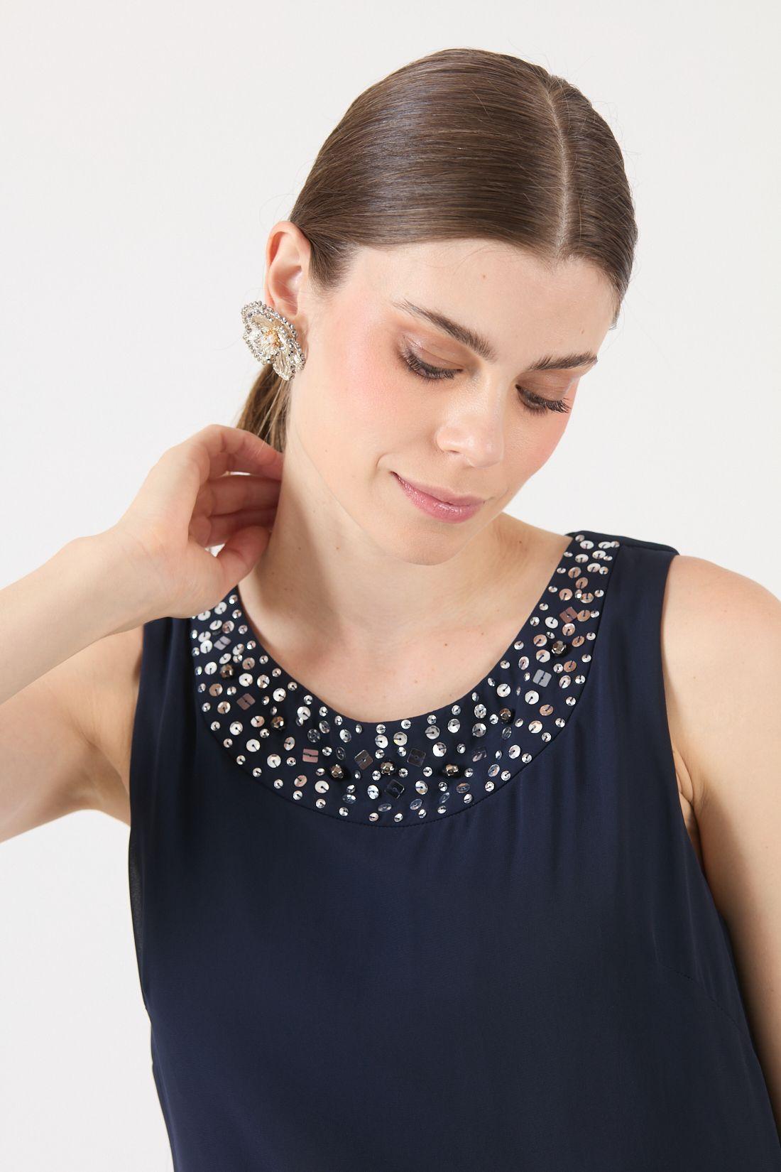 Vestido Azul Cod 0702426-1