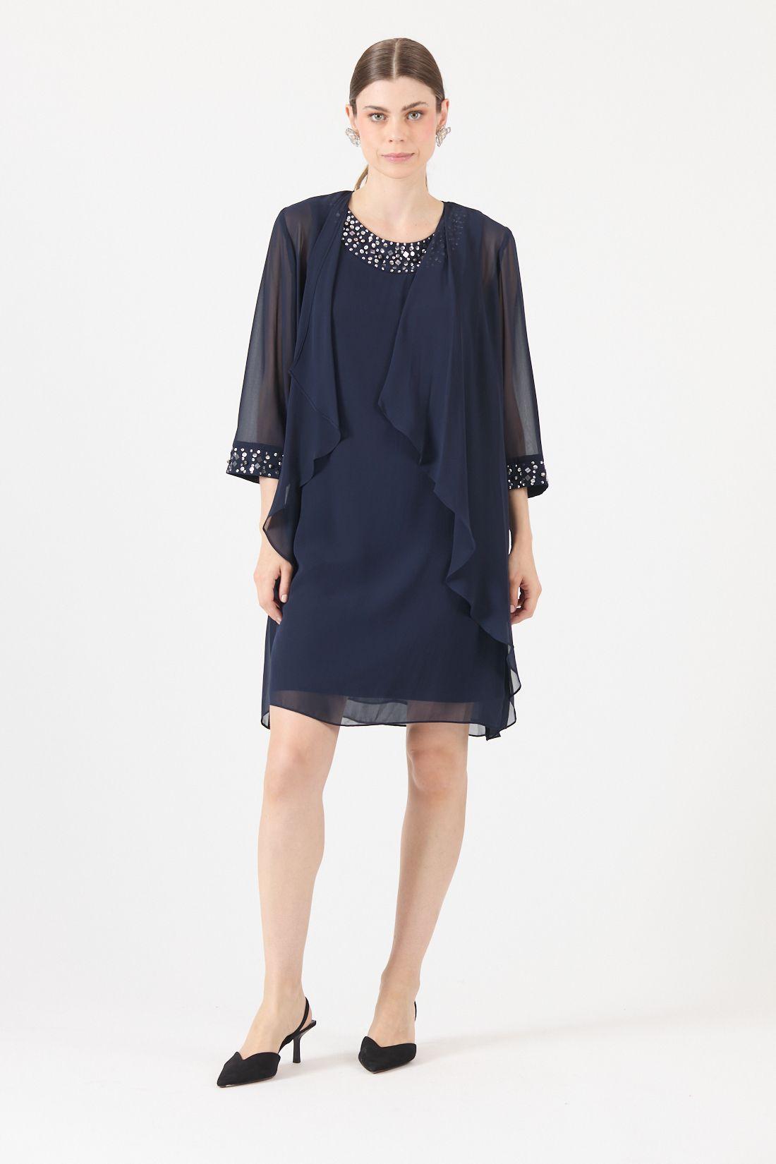 Vestido Azul Cod 0702426-2
