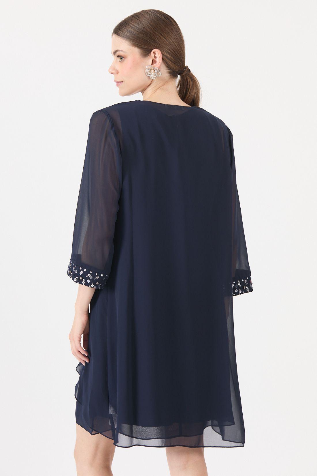Vestido Azul Cod 0702426-5