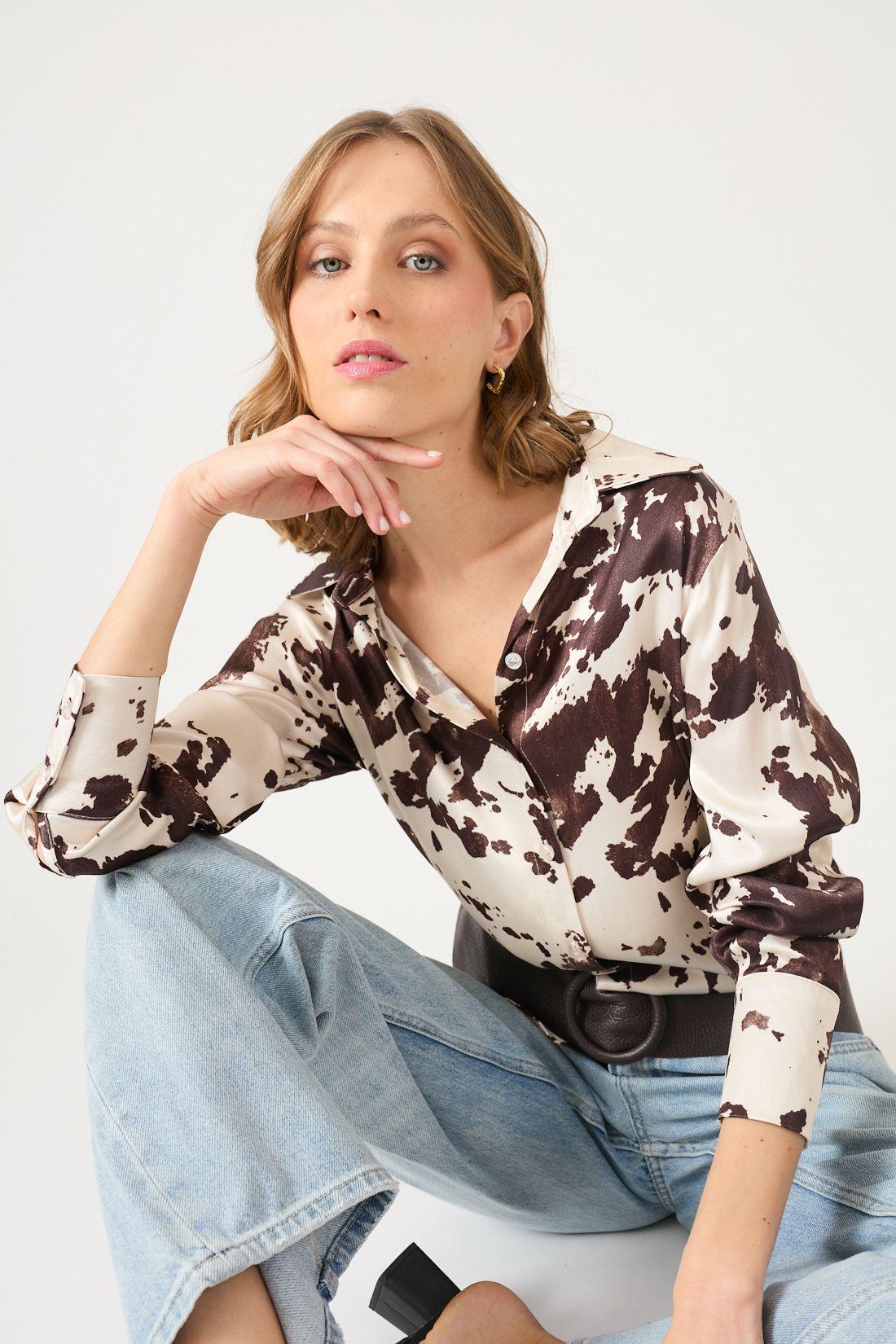Blusa Estamplado Beige Cod 4521466-0