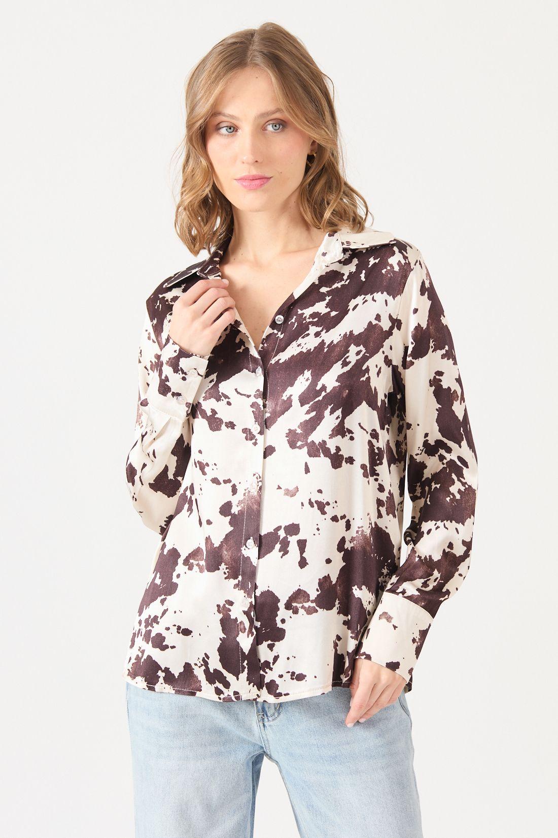 Blusa Estamplado Beige Cod 4521466-1