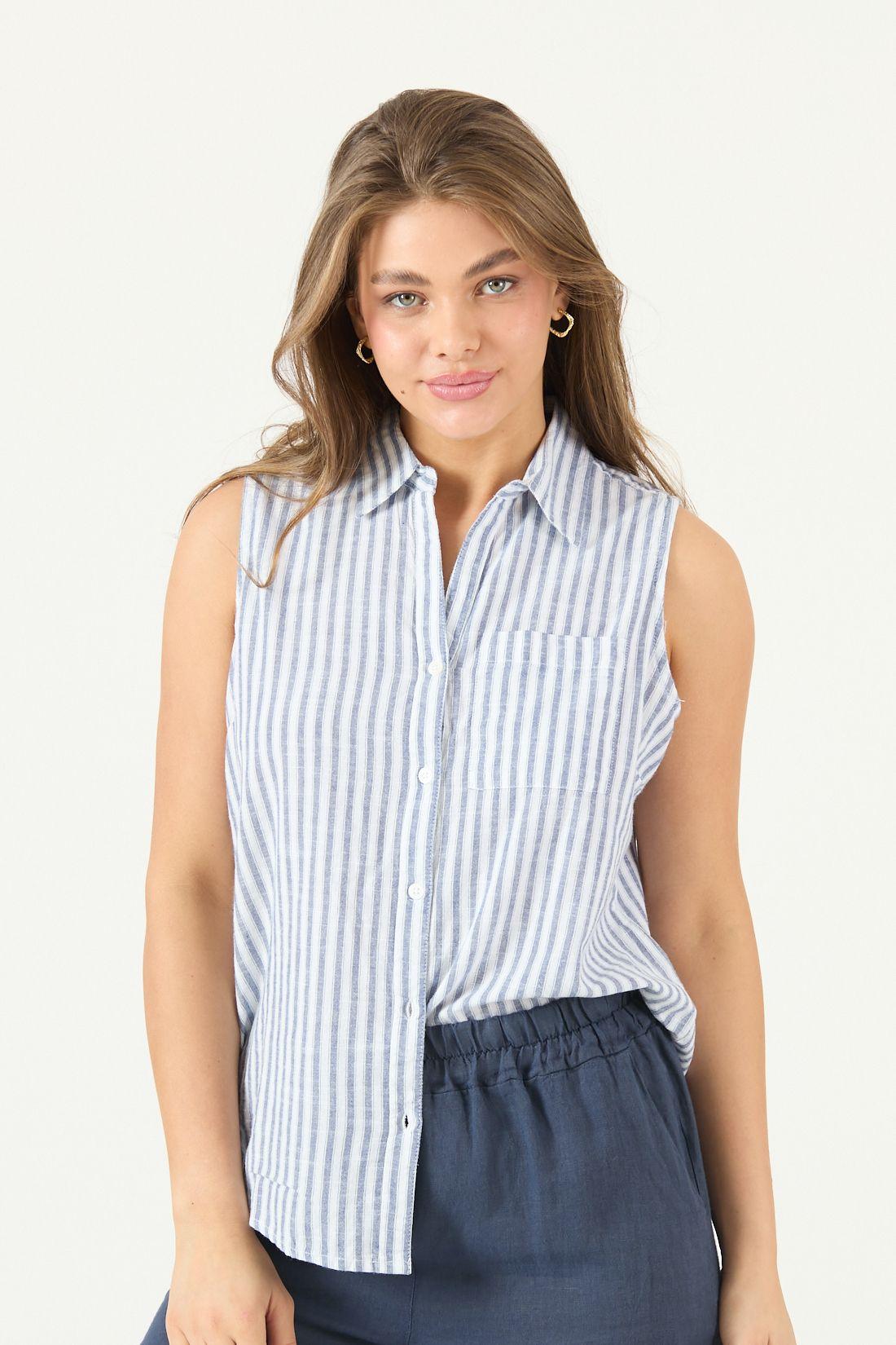 Blusa Rayas Indigo Cod 4516205-1