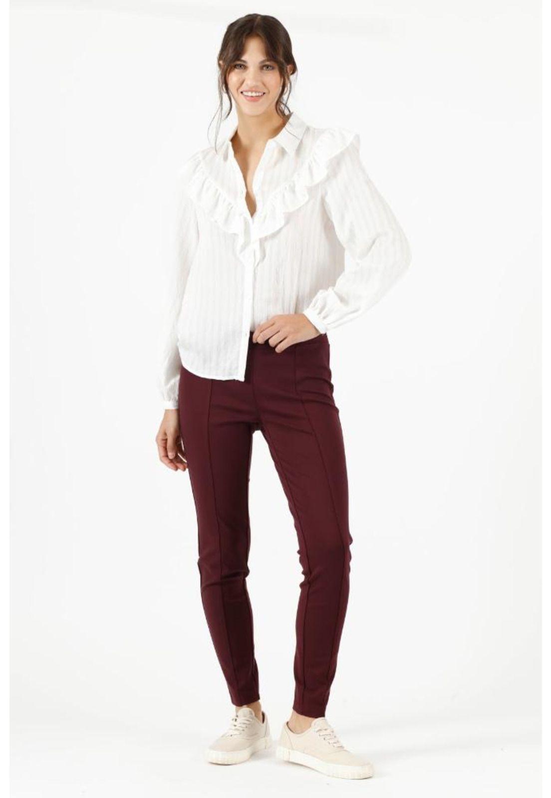 Leggings slim fit burdeo PRIVILEGE 335-0