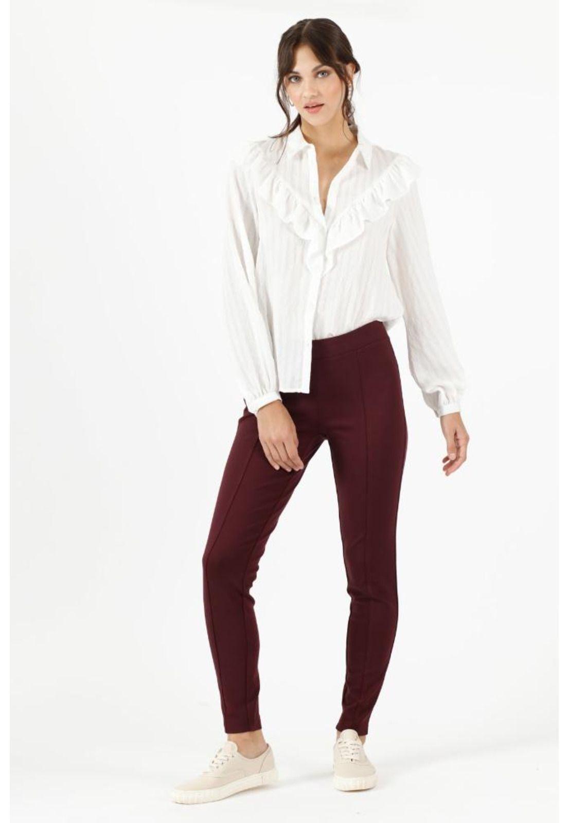 Leggings slim fit burdeo PRIVILEGE 335-3