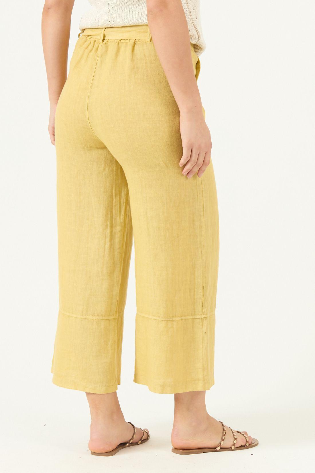 Pantalon De Lino Straight Maiz Cod 2013725-3