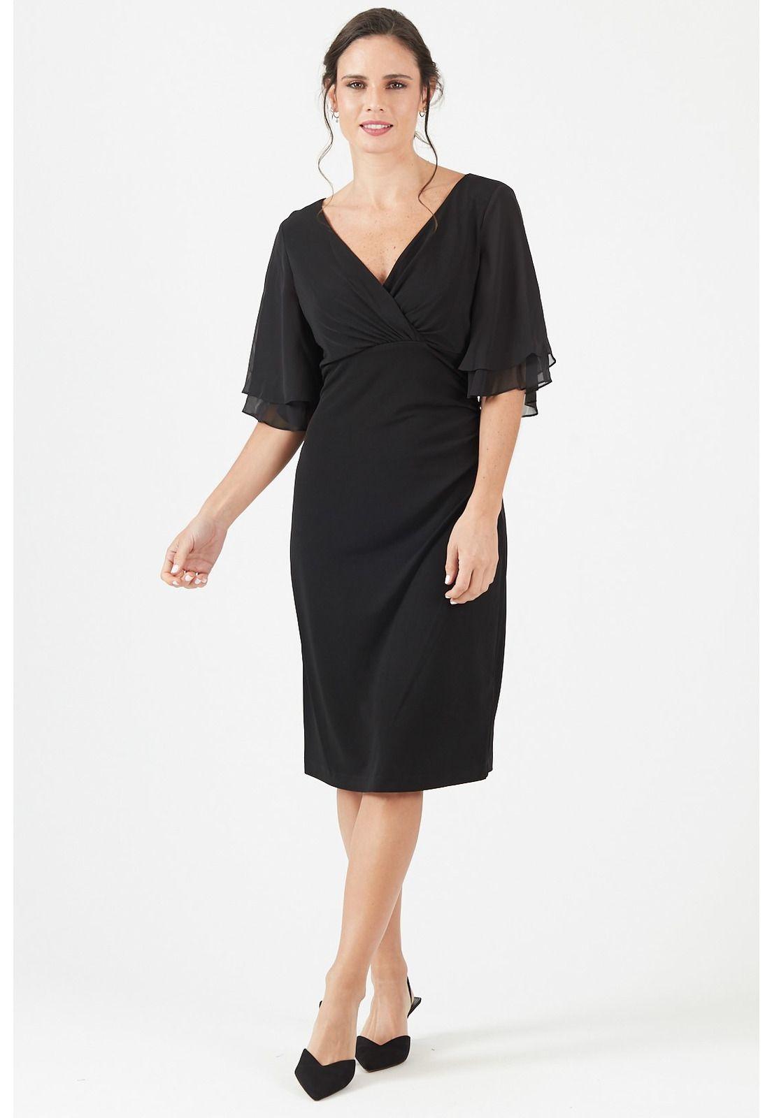 Vestido negro PRIVILEGE 716-0