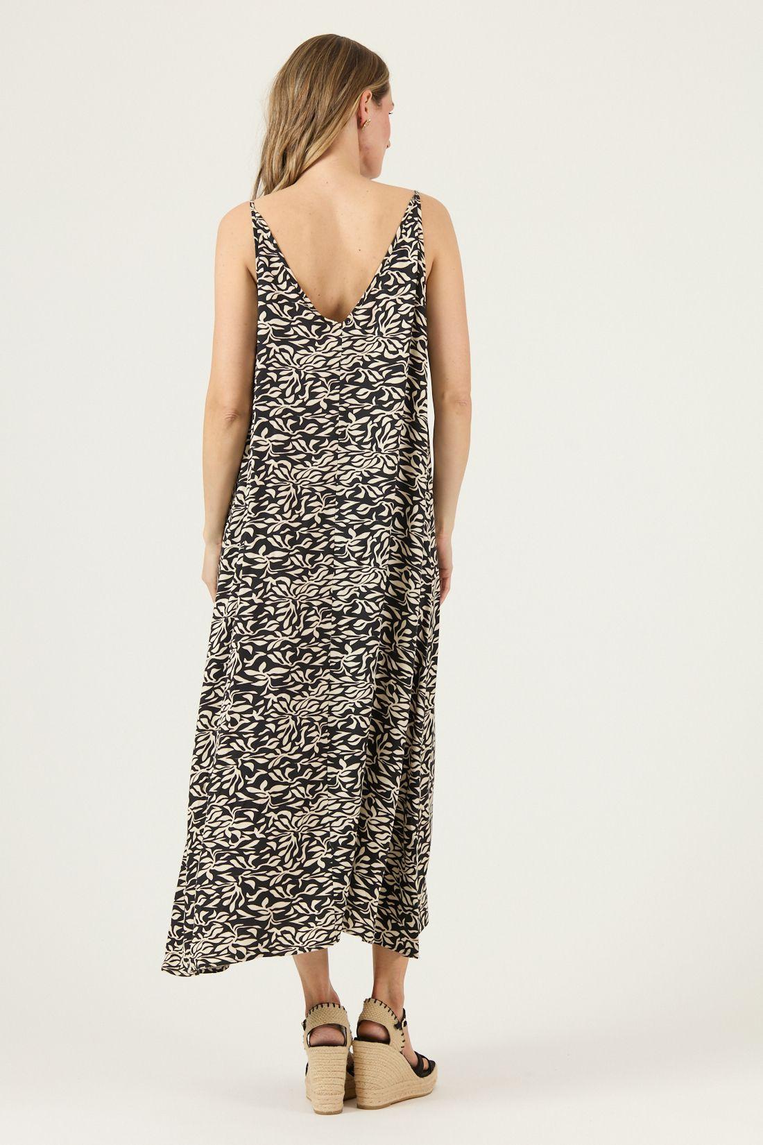 Vestido Estampado Blanco Cod 4005245-4