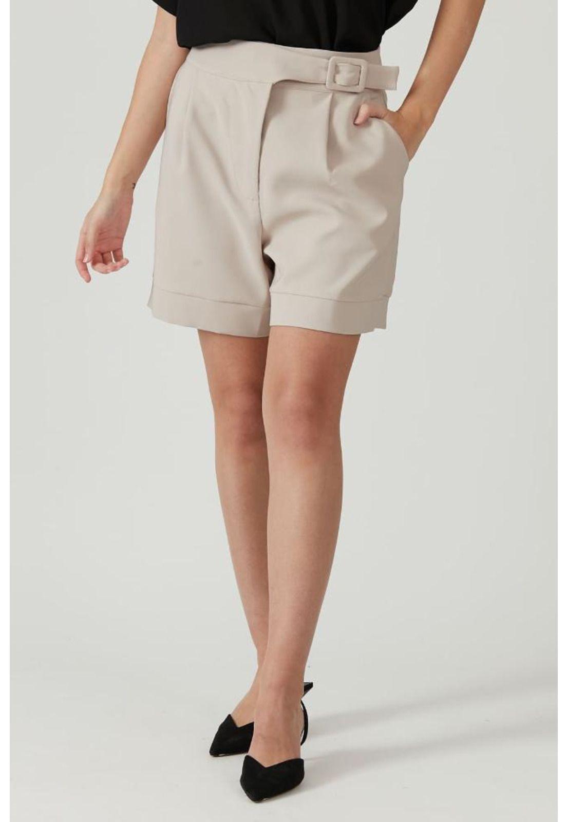 Shorts mom beige-2