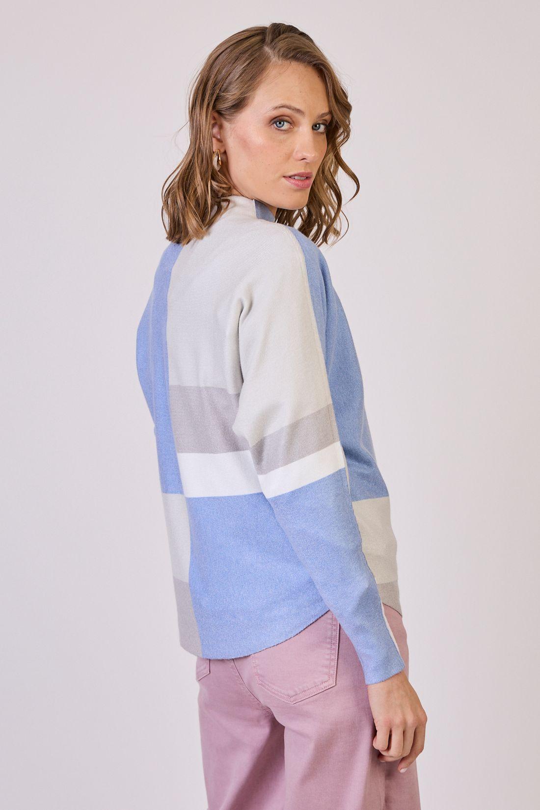Sweater Estamplado Celeste Cod 5414186-2