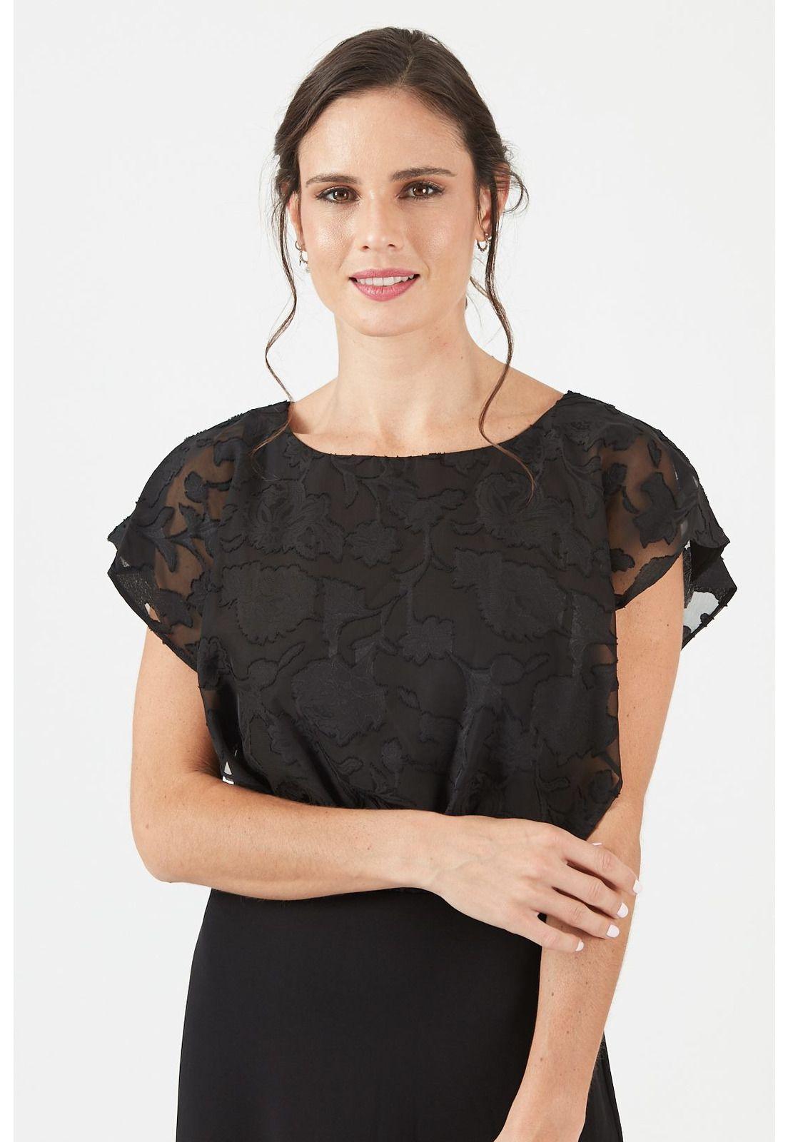 Vestido negro PRIVILEGE 718-3