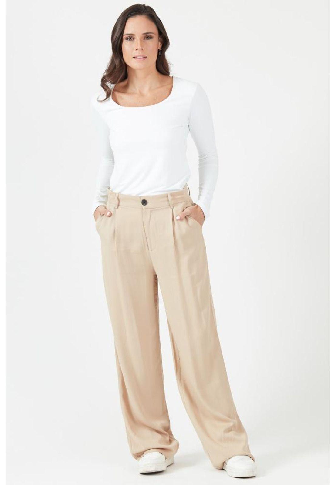 Pantalon palazzo beige PRIVILEGE 610-2
