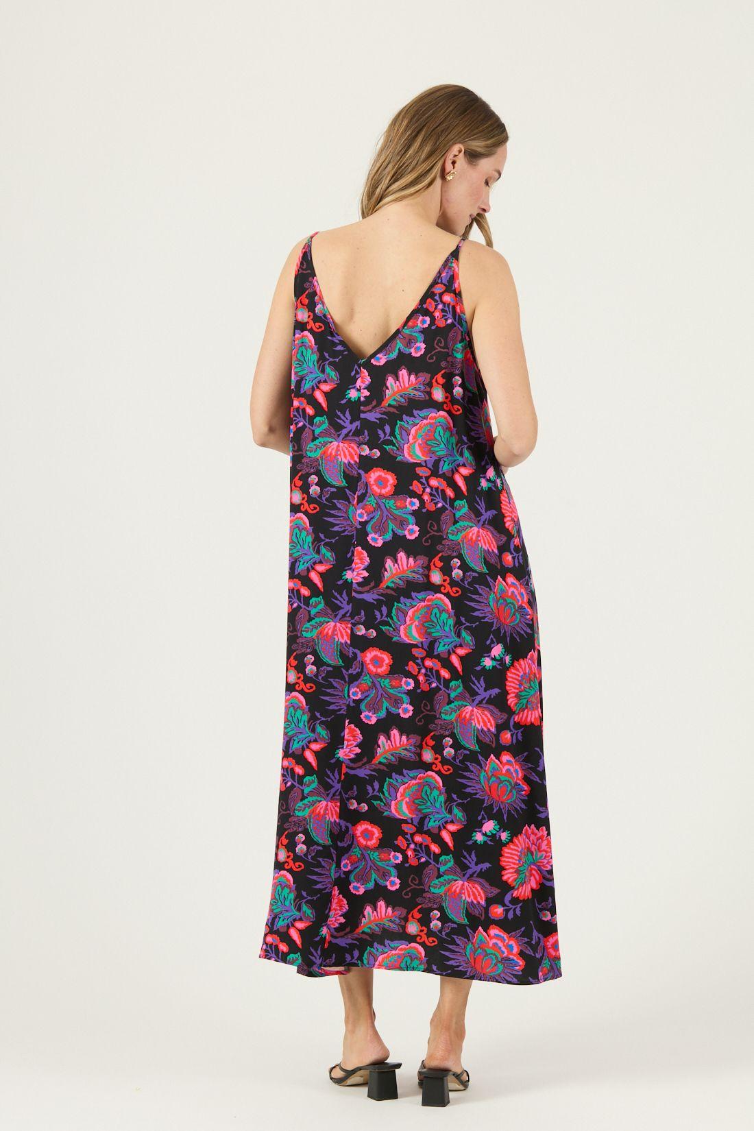 Vestido Estampado Negro Cod 4005245-3