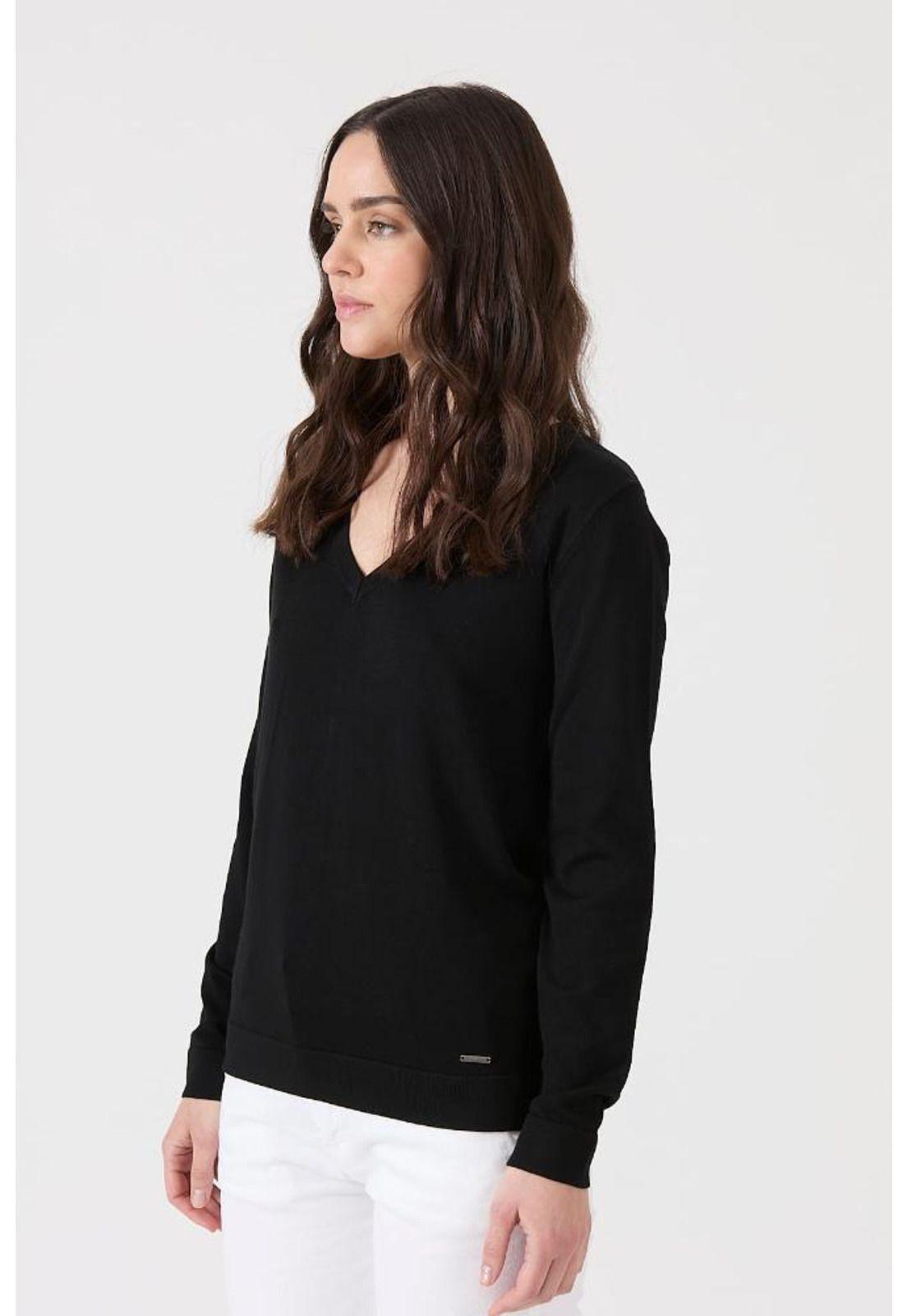 Sweater negro manga larga PRIVILEGE-2