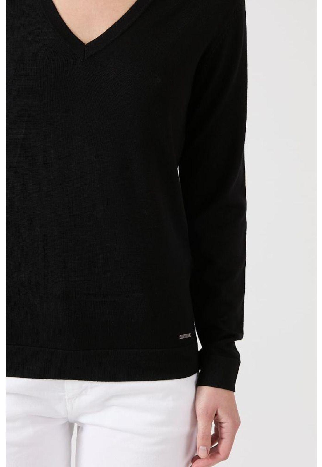 Sweater negro manga larga PRIVILEGE-3