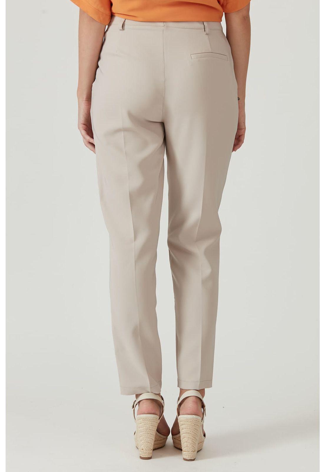 Pantalon straight beige-2