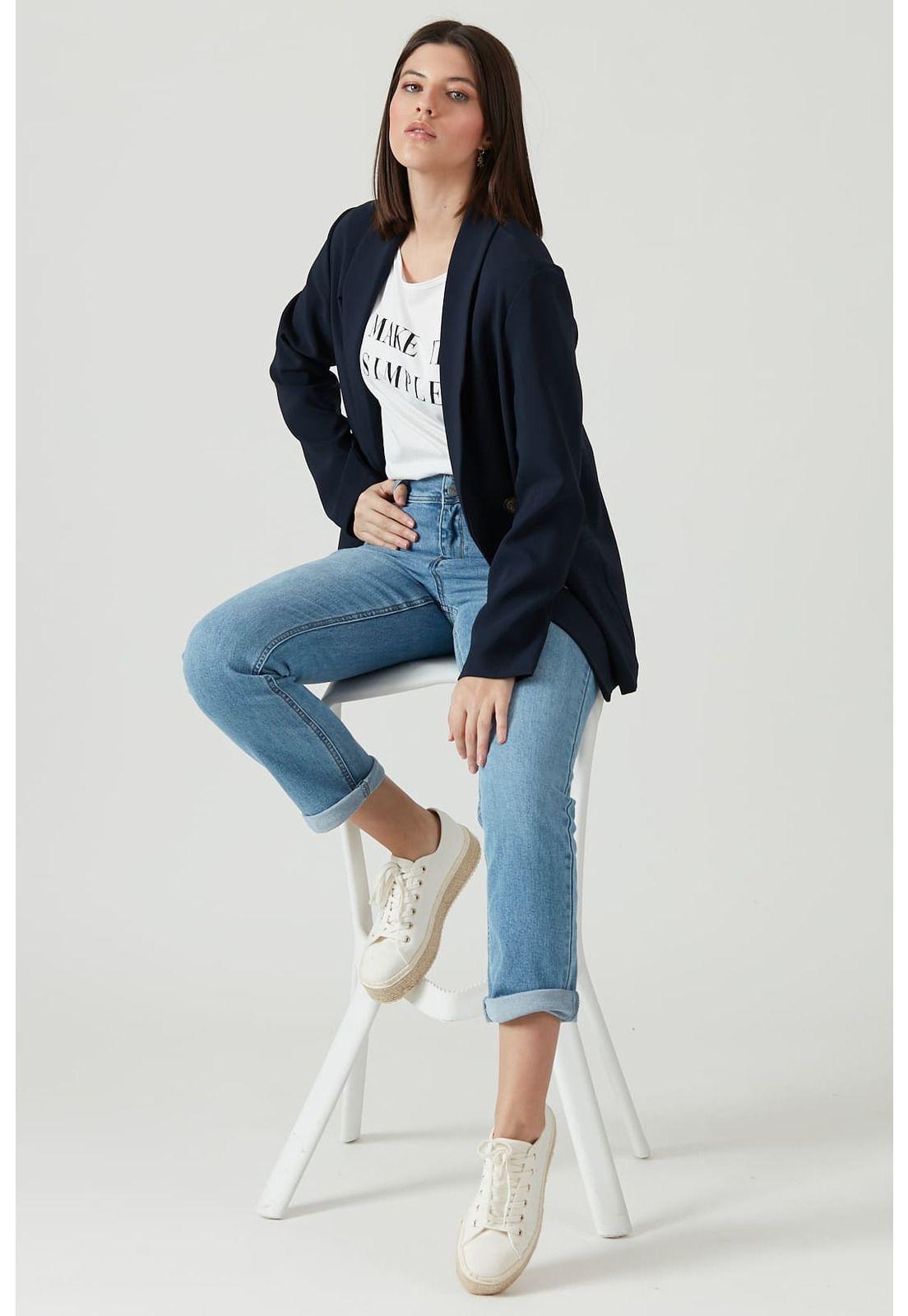 Blazer azul marino-1