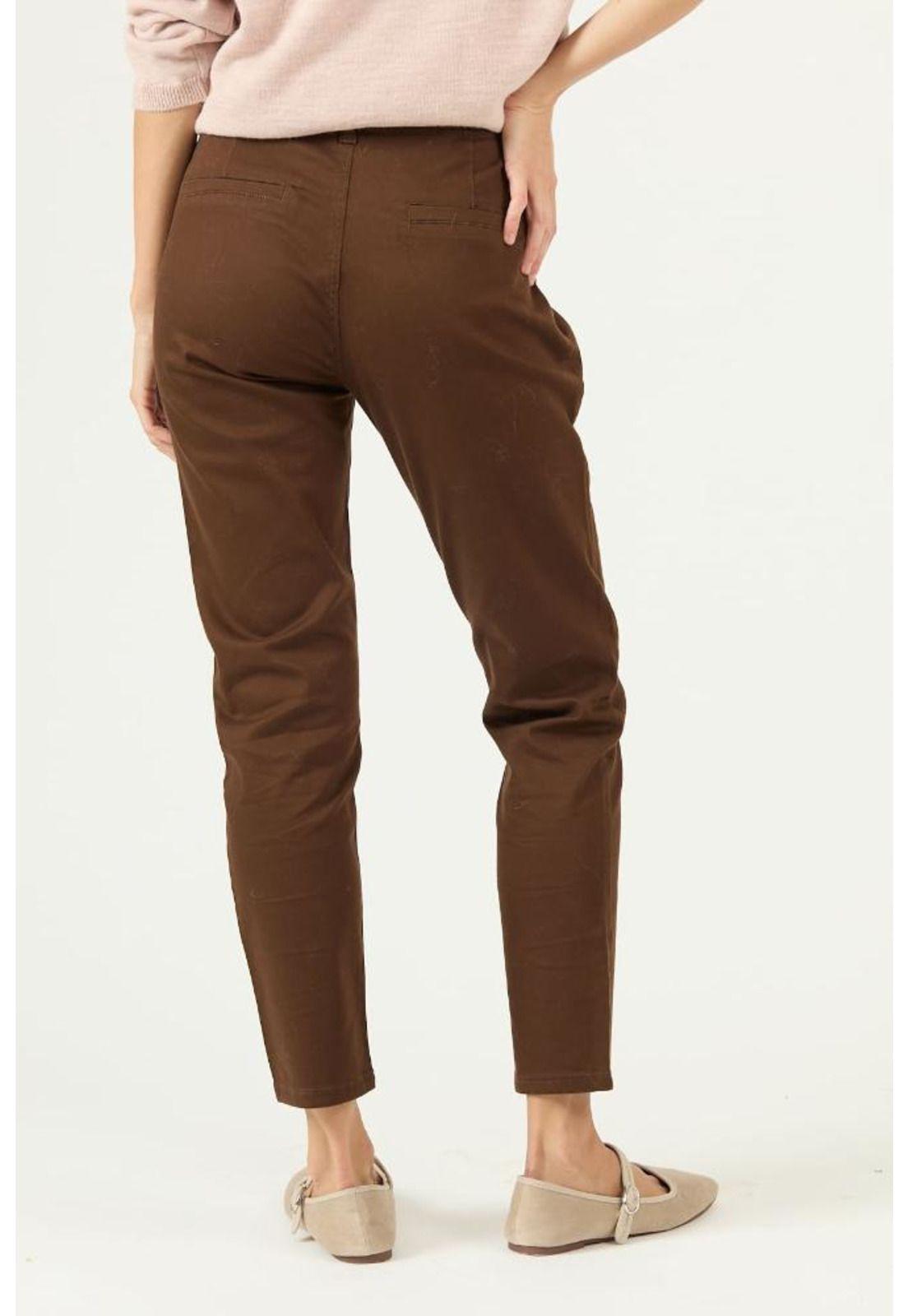 Pantalon slim fit cafe moro PRIVILEGE 2225-2