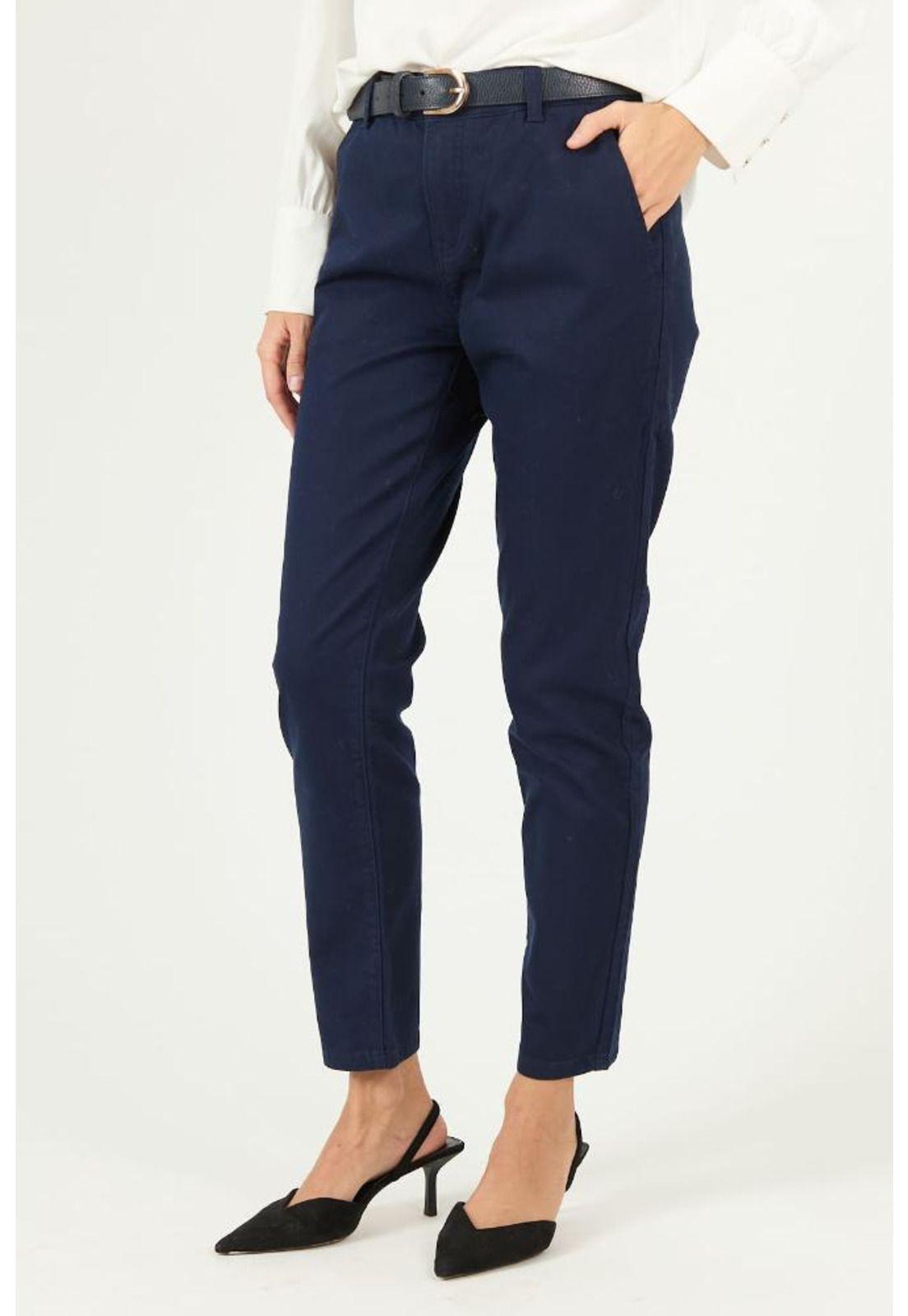 Pantalon slim fit azul marino PRIVILEGE 2224-2