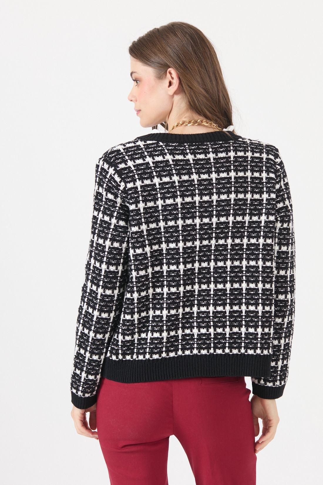 Cardigan Cuadrille Negro Cod 5414326-3