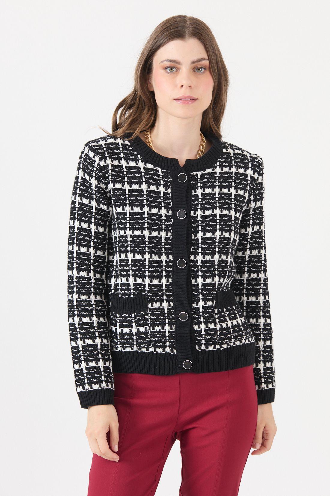 Cardigan Cuadrille Negro Cod 5414326-4