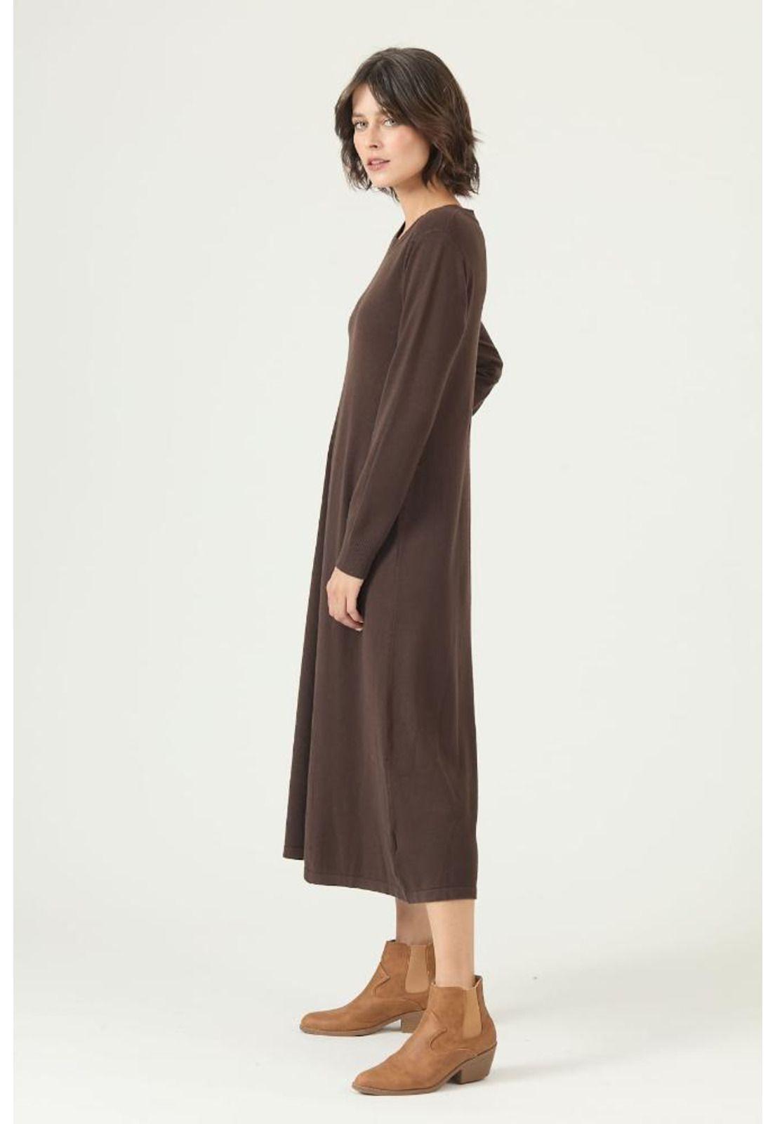 Vestido cafe moro PRIVILEGE 2633-3