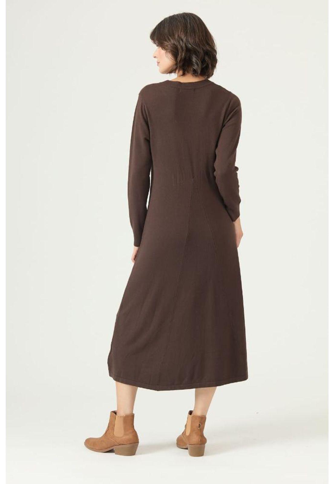 Vestido cafe moro PRIVILEGE 2633-4