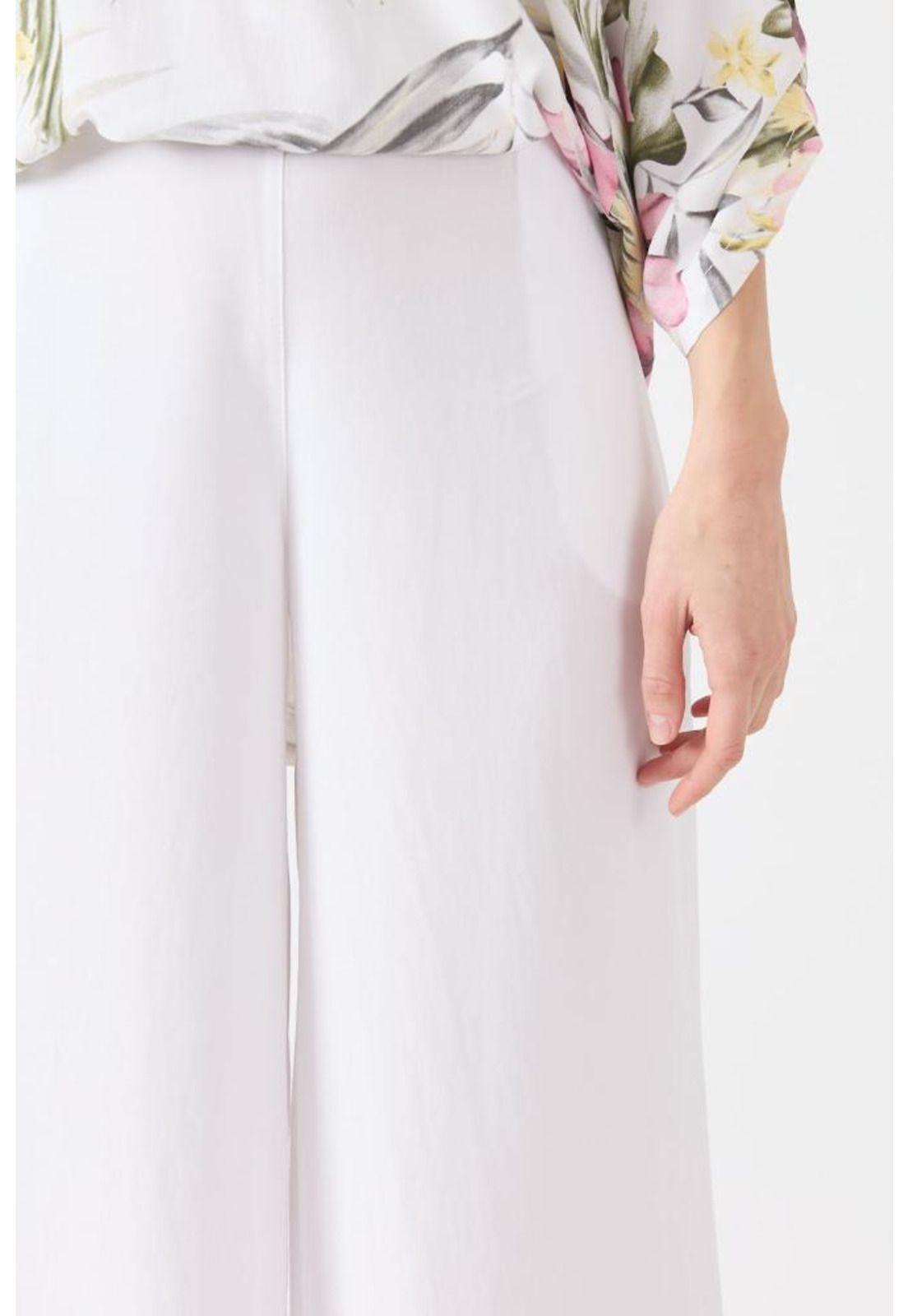 Pantalon de tencel wide leg blanco PRIVILEGE 1106-2