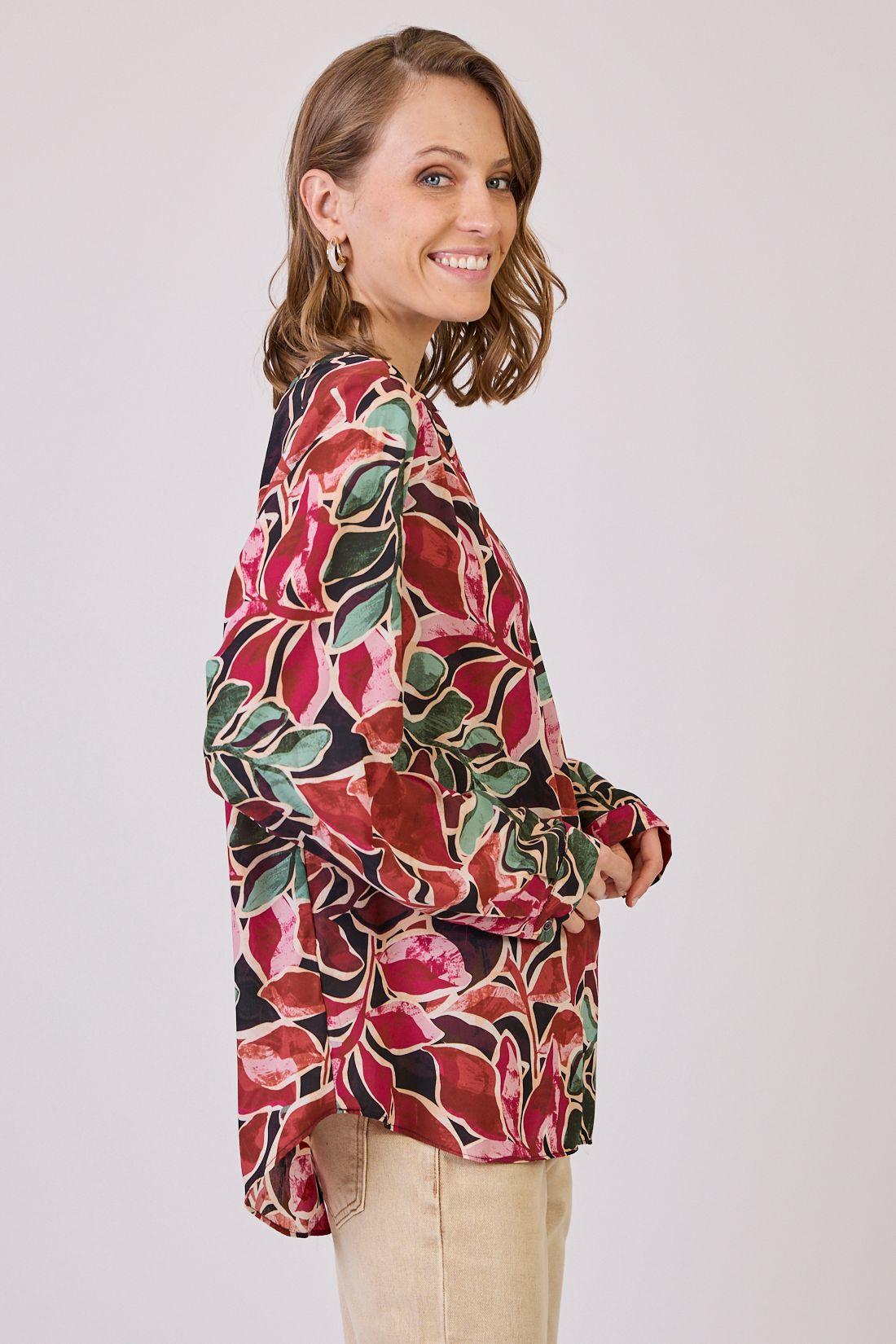 Blusa Estamplado Burdeo Cod 4520476-2
