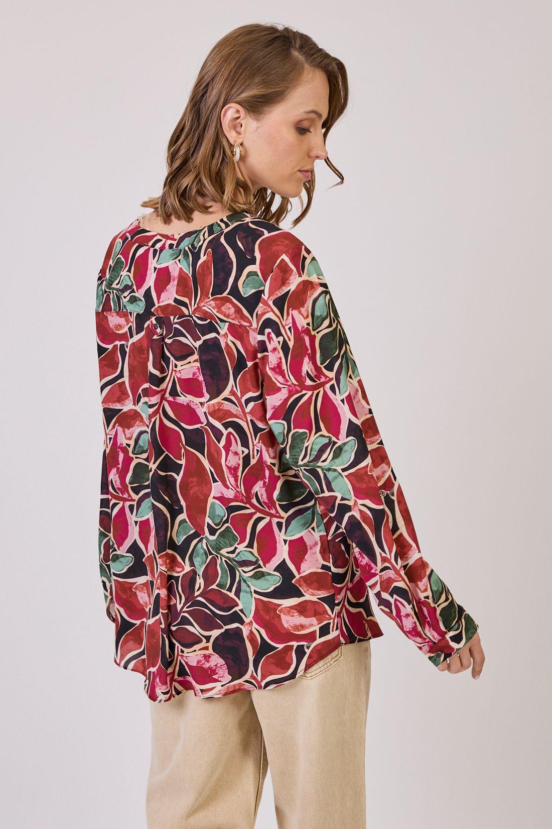 Blusa Estamplado Burdeo Cod 4520476-3