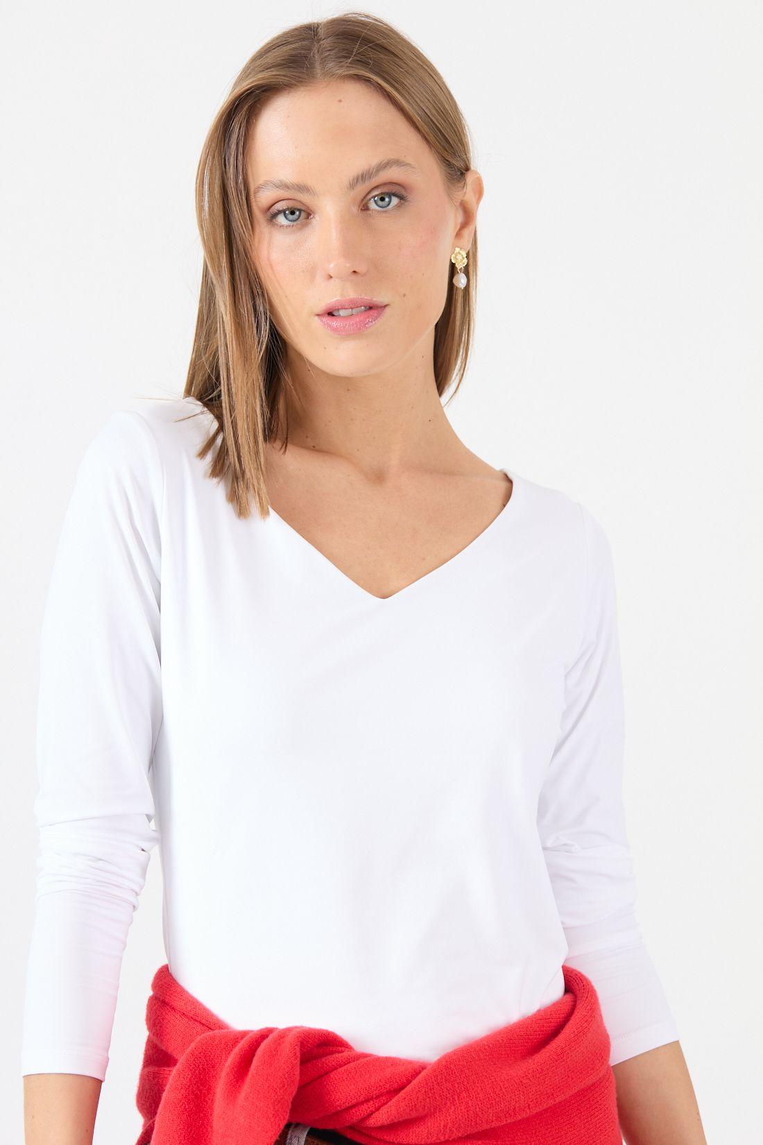 Polera Poliamida Blanca Cod 2800046-1