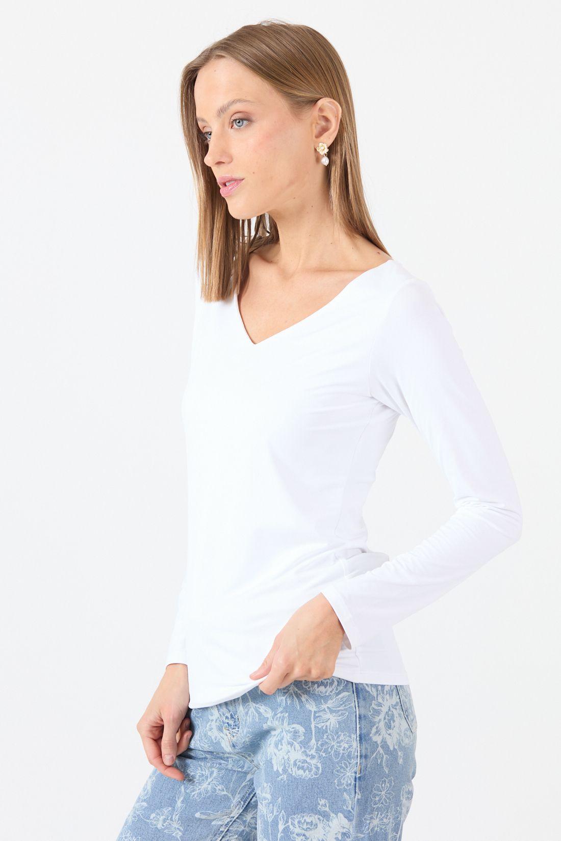 Polera Poliamida Blanca Cod 2800046-3