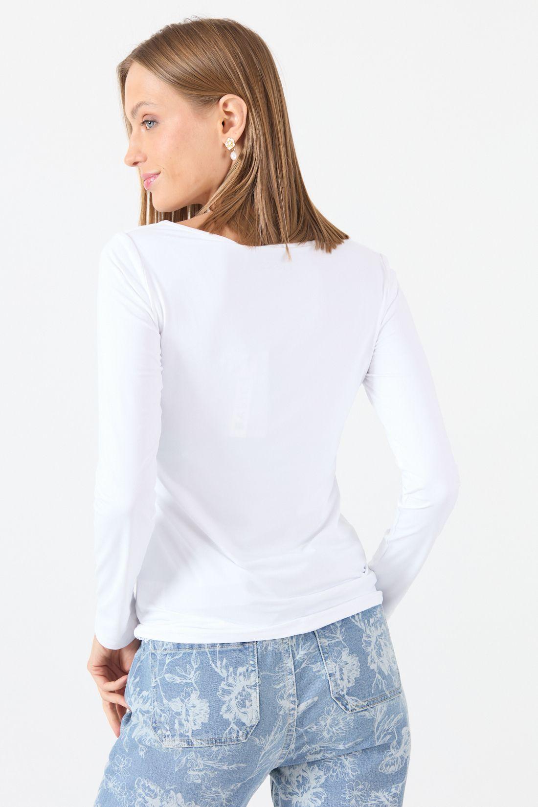 Polera Poliamida Blanca Cod 2800046-4