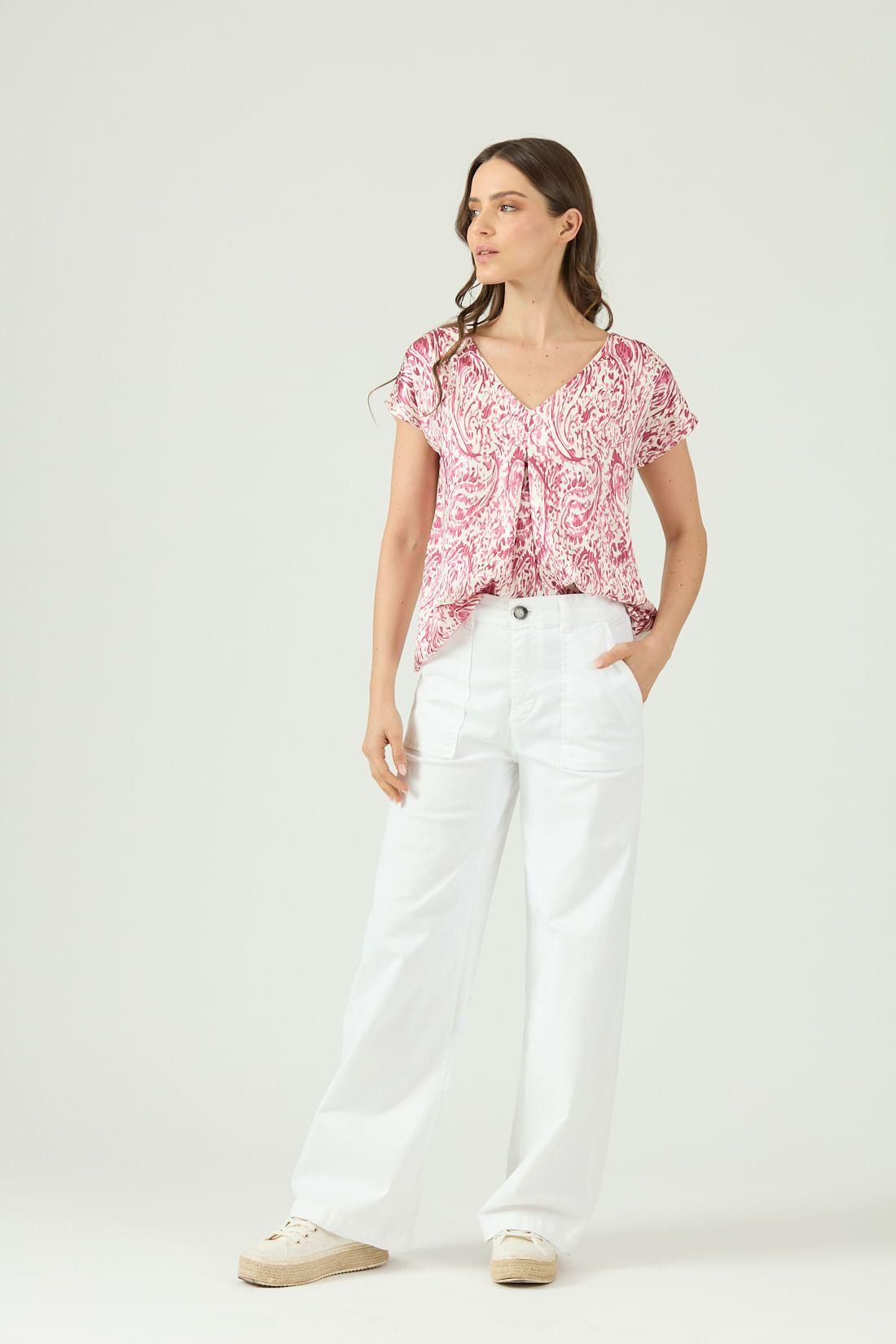 Polera roja estampada 1367-1