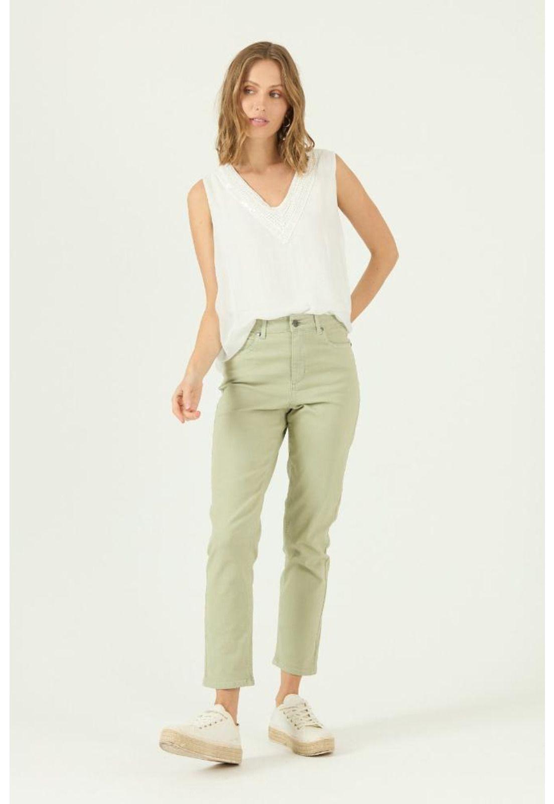 Pantalon verde PRIVILEGE 2067-0