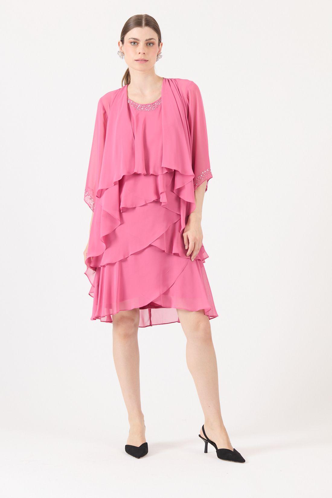 Vestido Rosa Cod 0702476-3