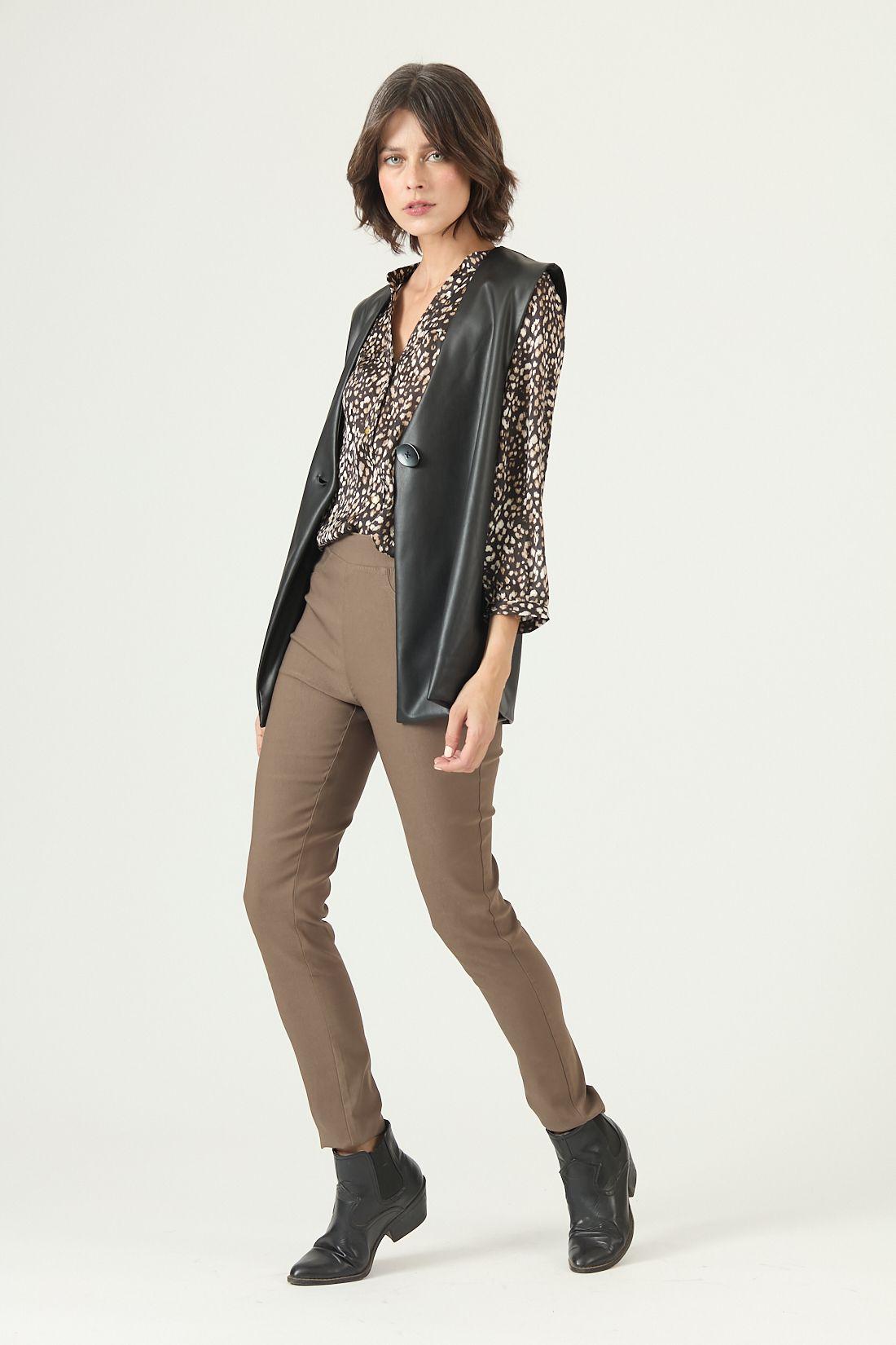 Blusa negra estampada 2636-1