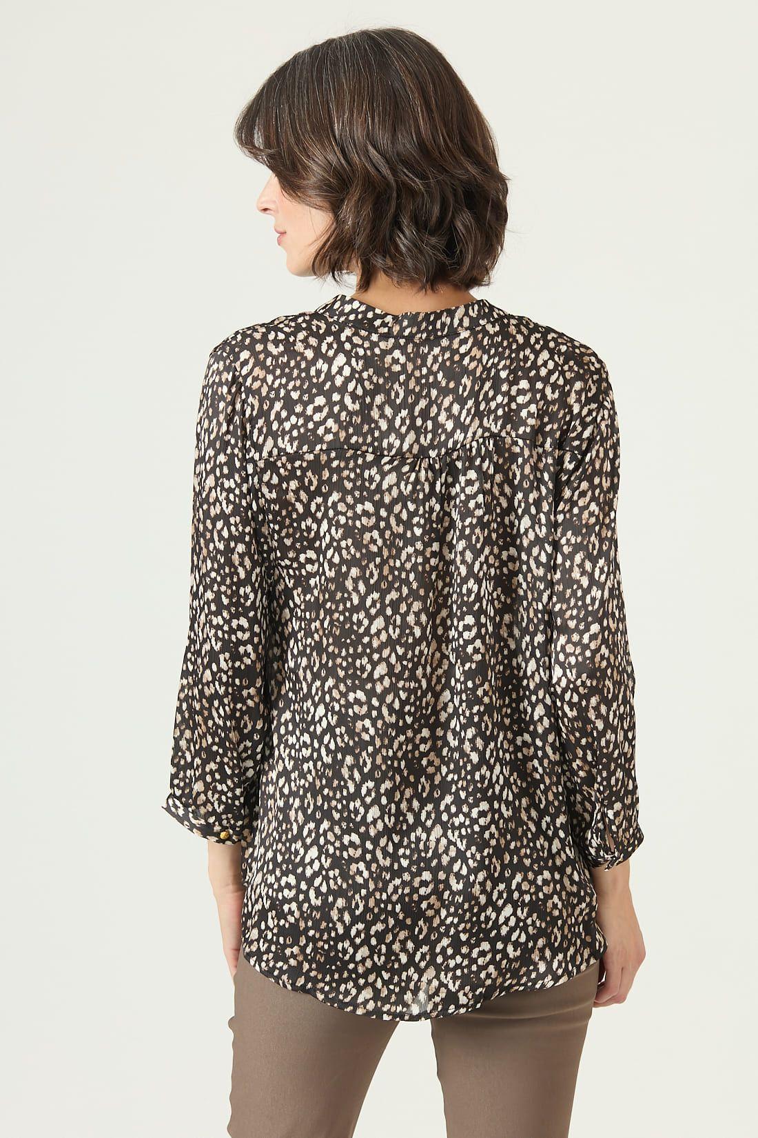 Blusa negra estampada 2636-3