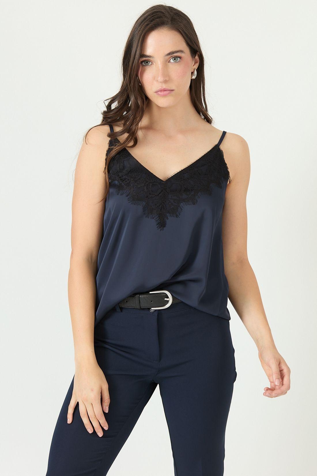 Top azul marino 2347-0