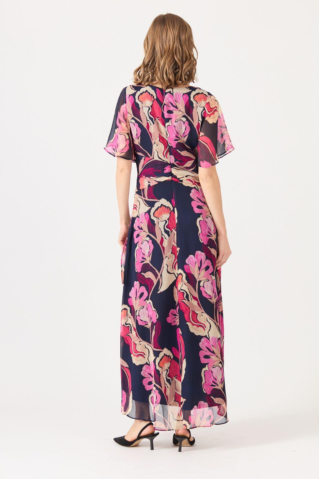Vestido Estamplado Rosa Cod 0702356-3