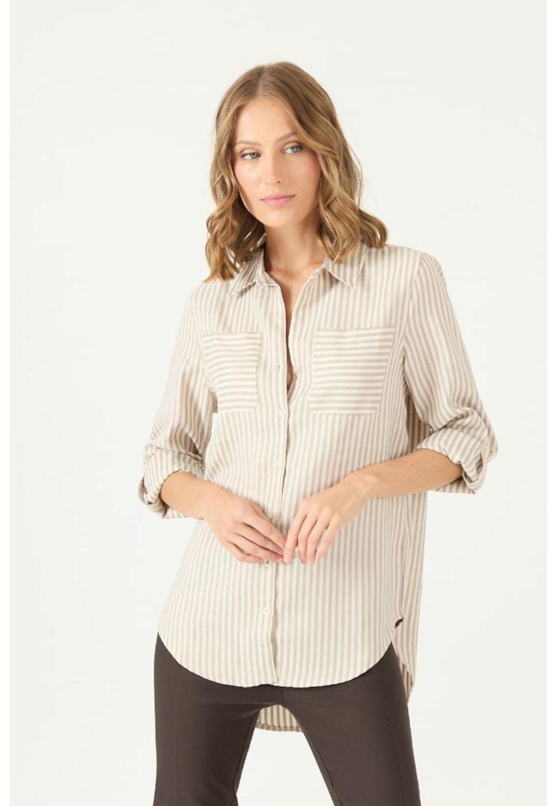 Blusa beige rayas PRIVILEGE 2350-2