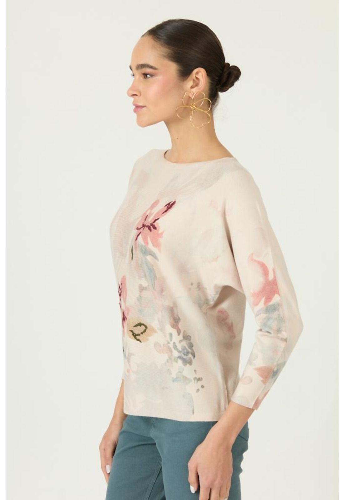 Sweater crudo flores PRIVILEGE 2931-4
