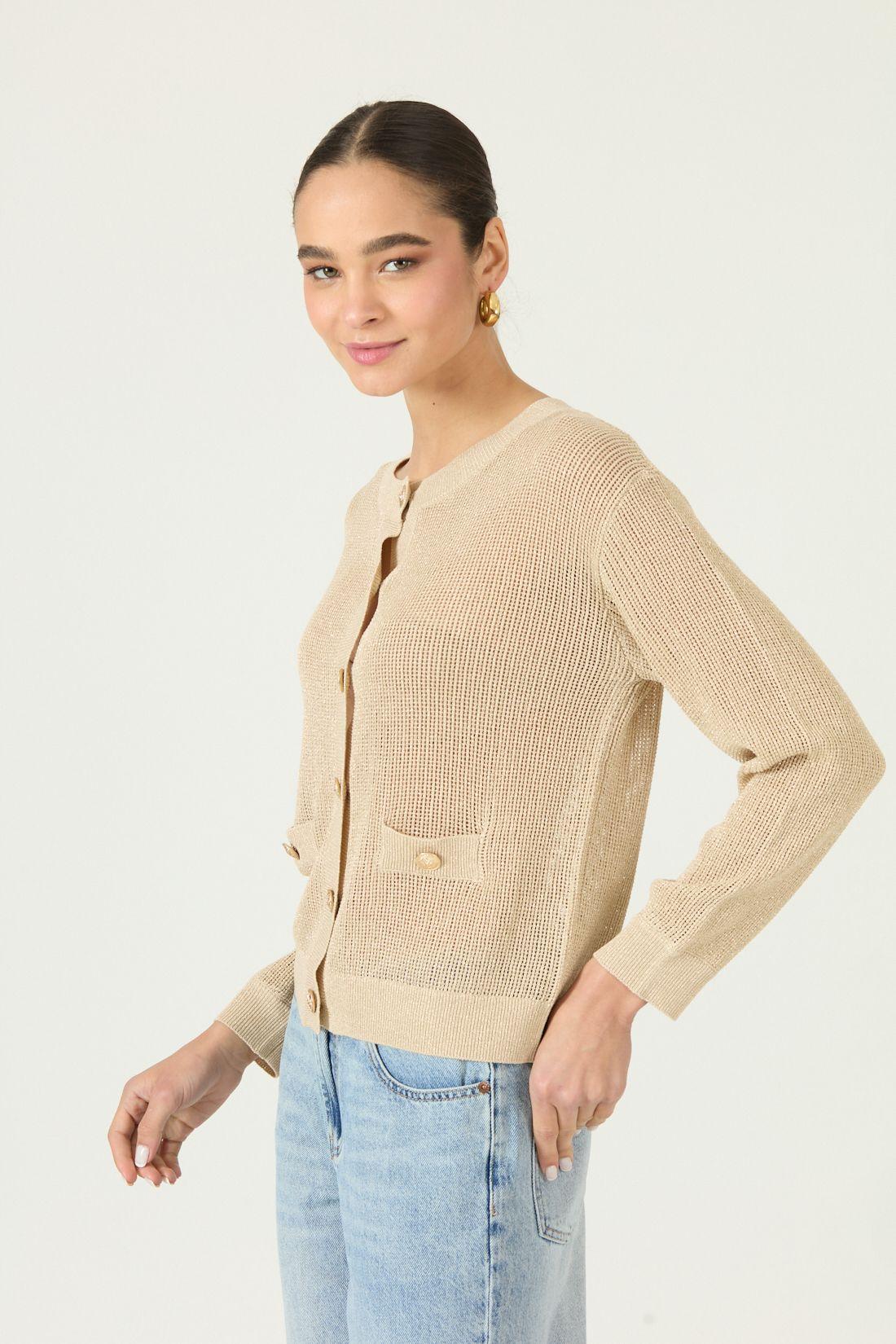 Cardigan Beige Cod 5405835-3