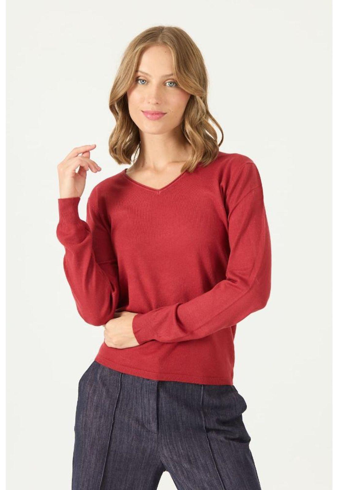 Sweater rojo oscuro PRIVILEGE 2116-2