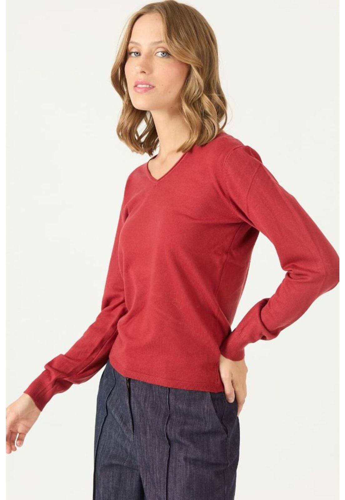 Sweater rojo oscuro PRIVILEGE 2116-3