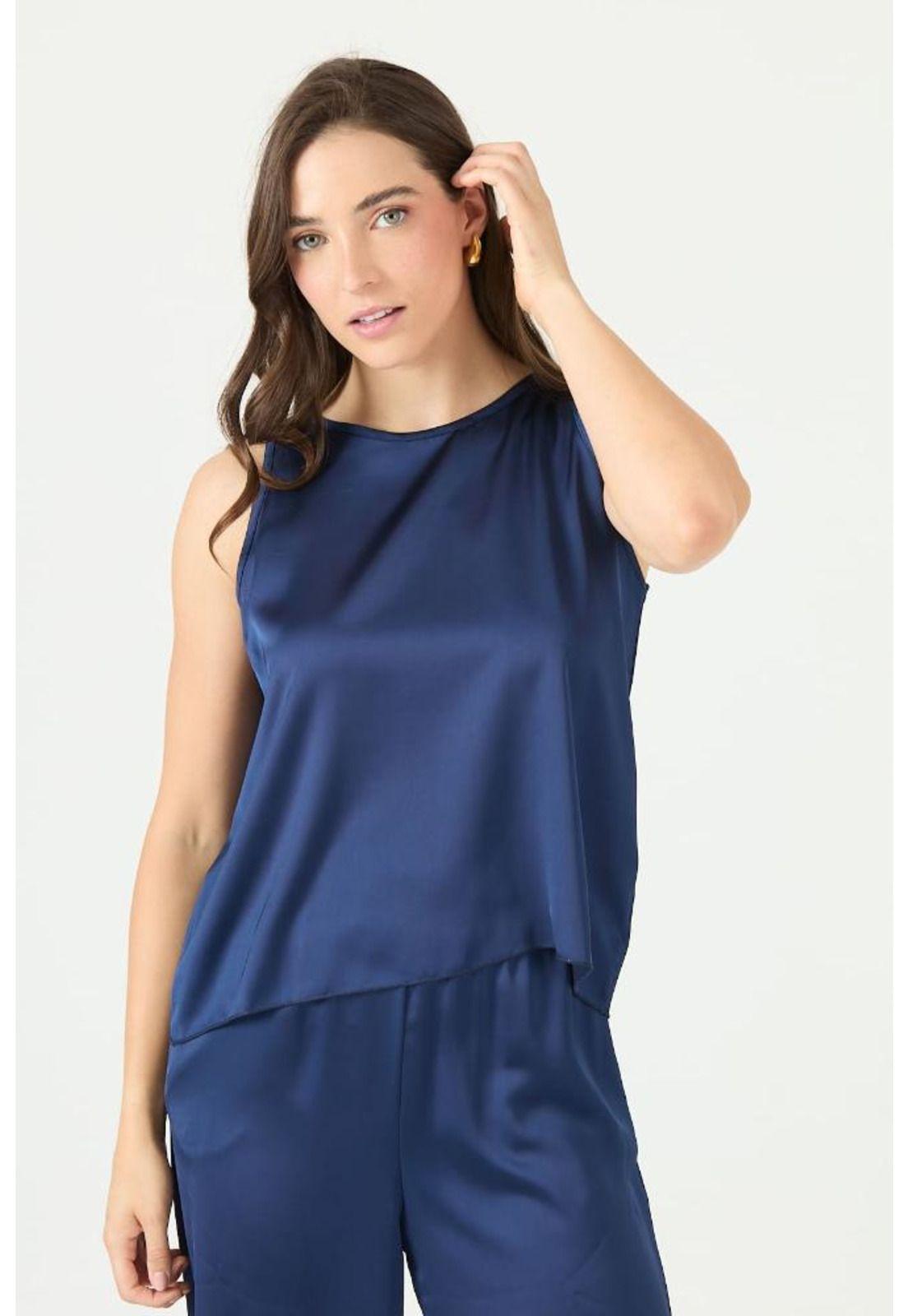 Blusa azul marino PRIVILEGE 2393-1