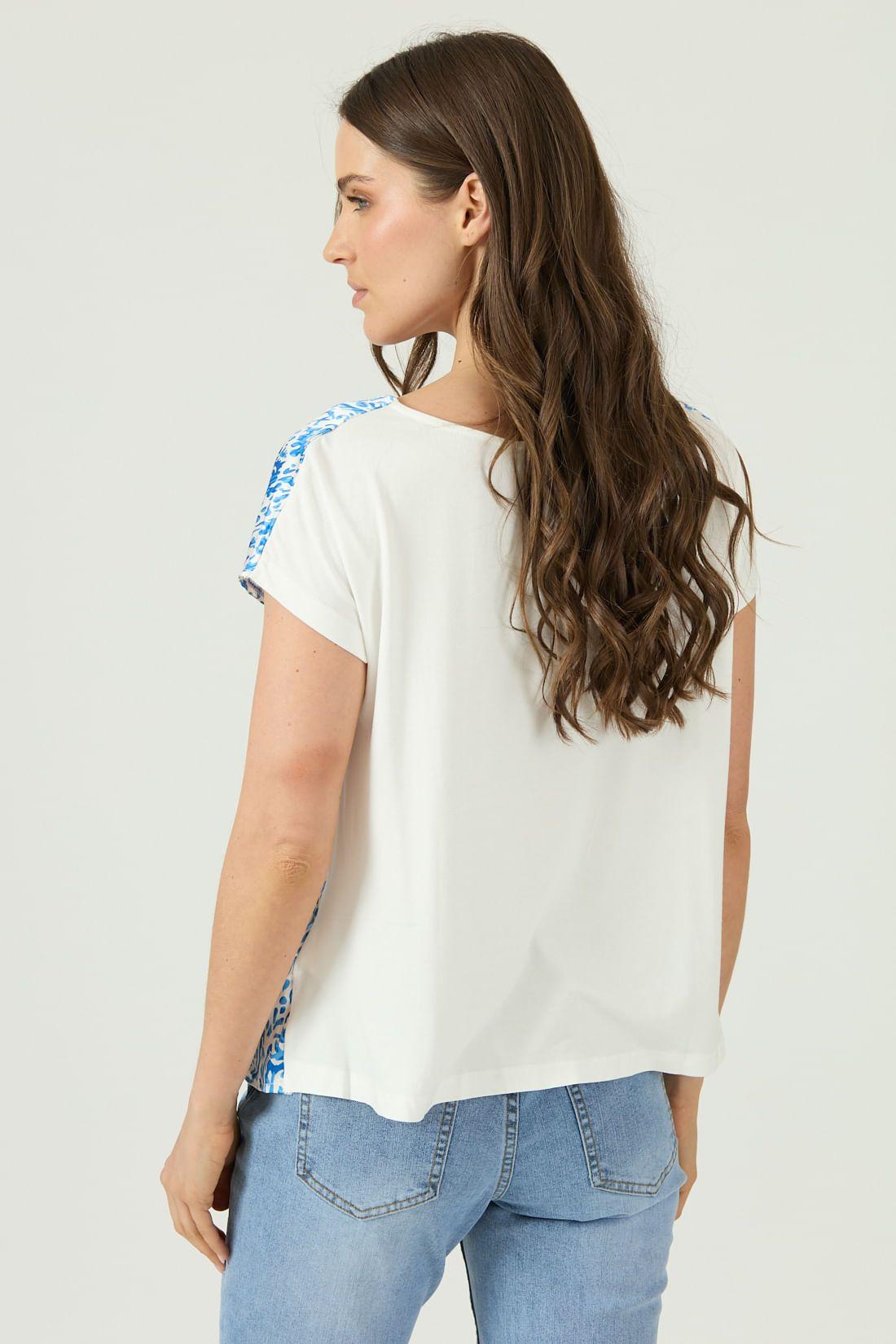 Polera azul estampada 1366-3