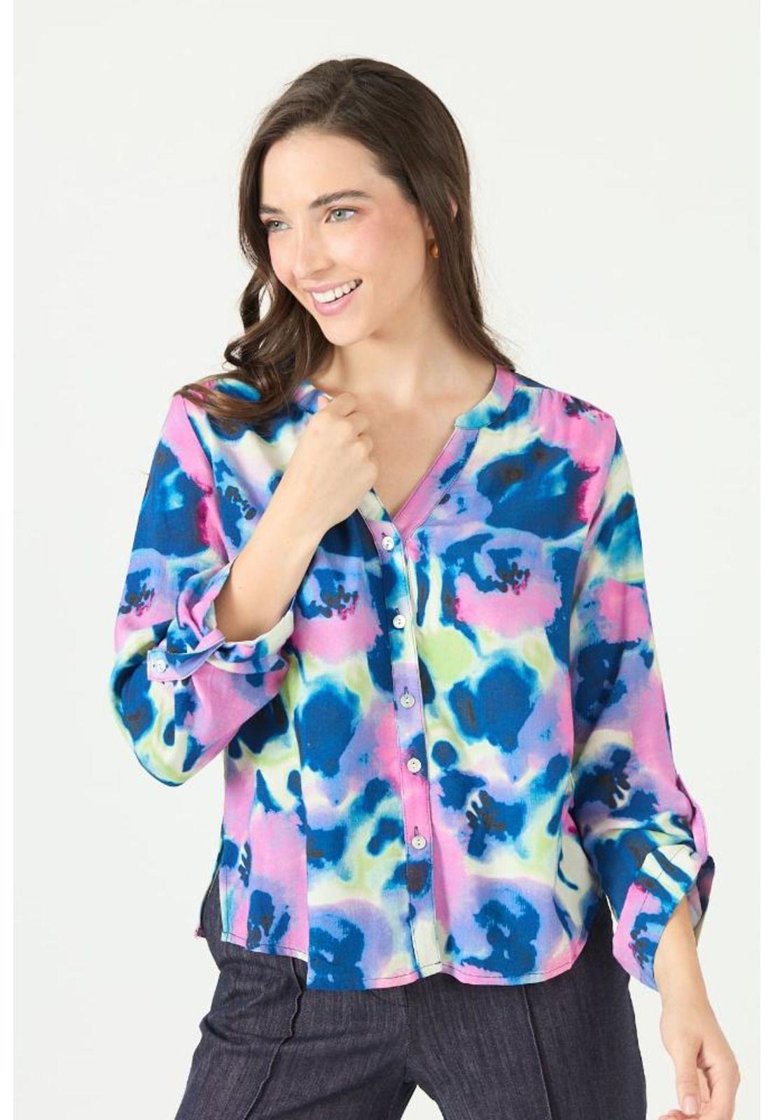 Blusa fucsia estampada PRIVILEGE 2355-2