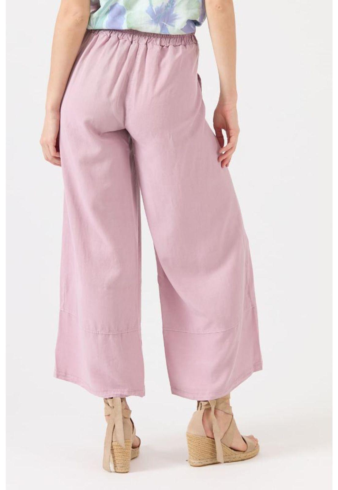 Pantalon de tencel wide leg lavanda PRIVILEGE 1488-3
